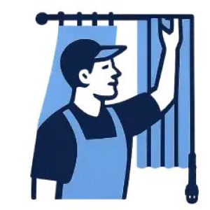 Picture of curtaininstallation