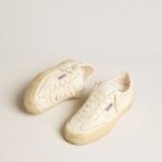 Golden Goose Soul Star in white leather with white leather star