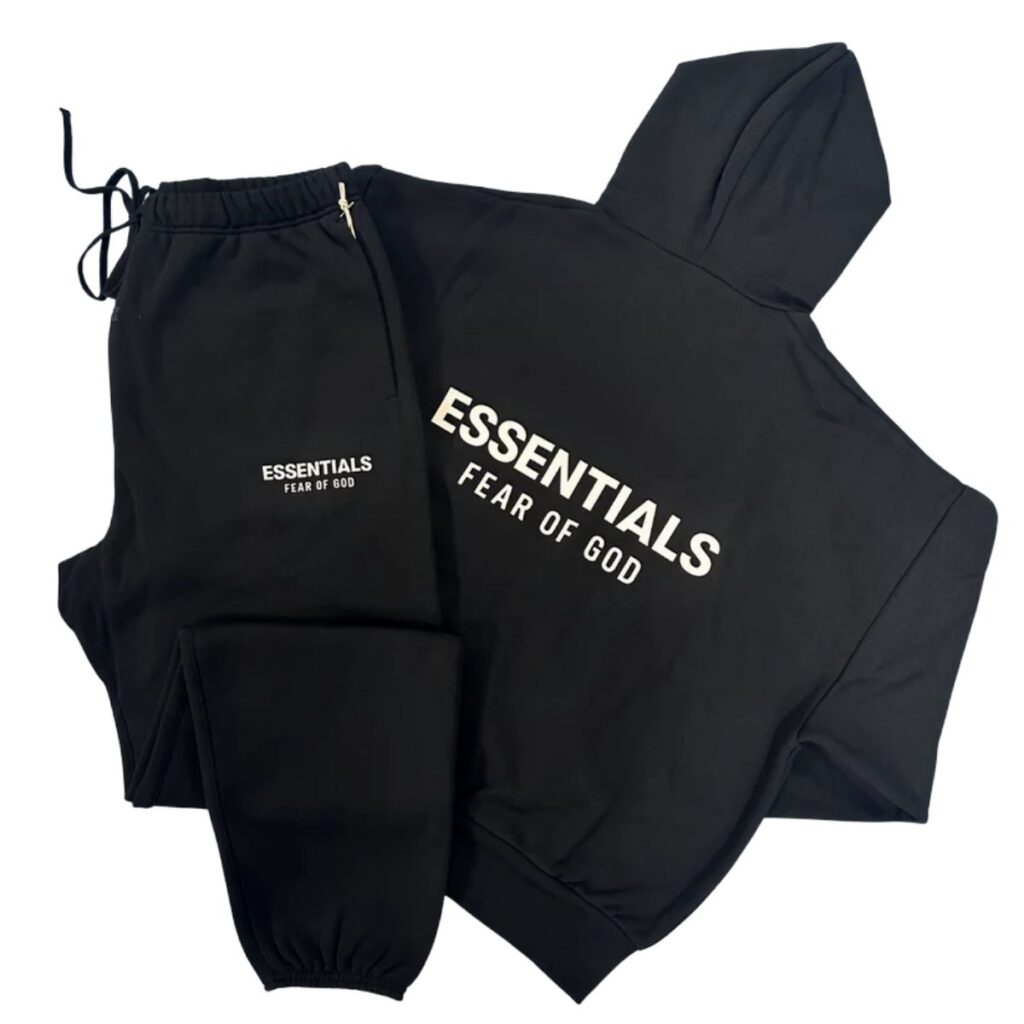 Fog Essentials Jet Black Tracksuit (SS25)