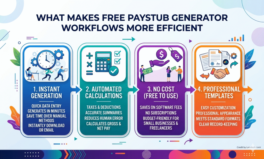 What Makes Free Paystub Generator Workflows More Efficient