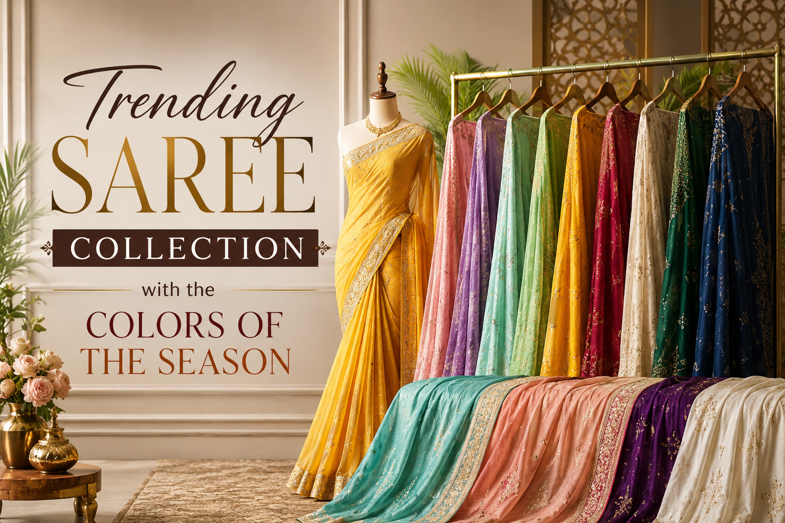 Trending Saree Collection with the Colors of the Season