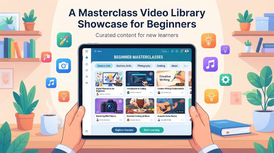 A Masterclass Video Library Showcase for Beginners
