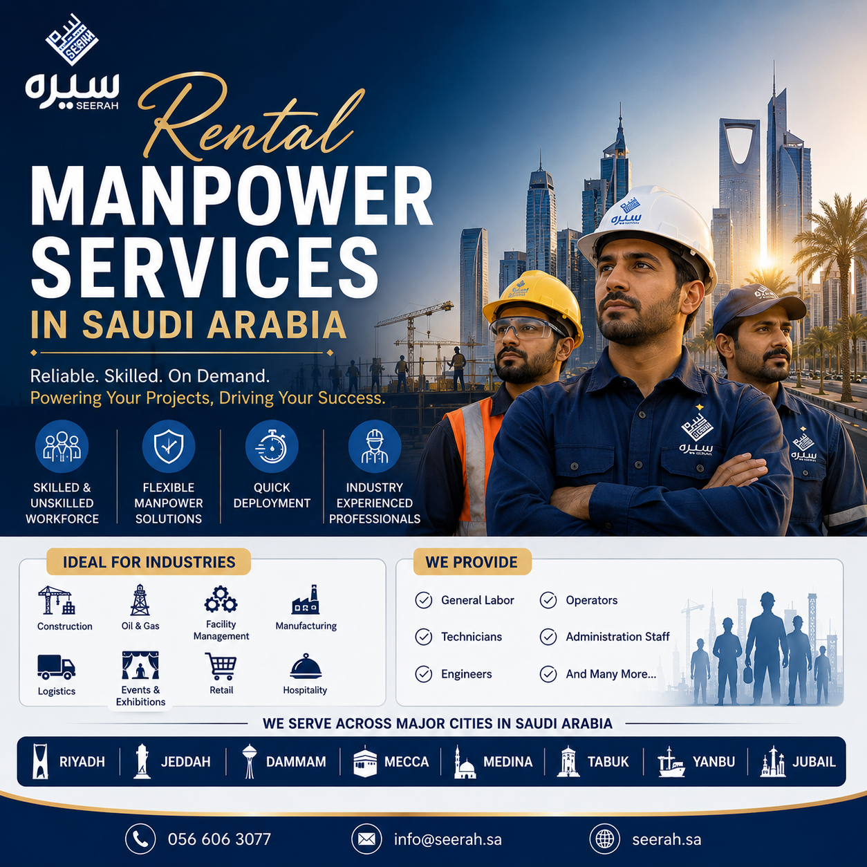 Rental Manpower Services in Saudi Arabia
