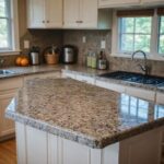 brown quartz worktop