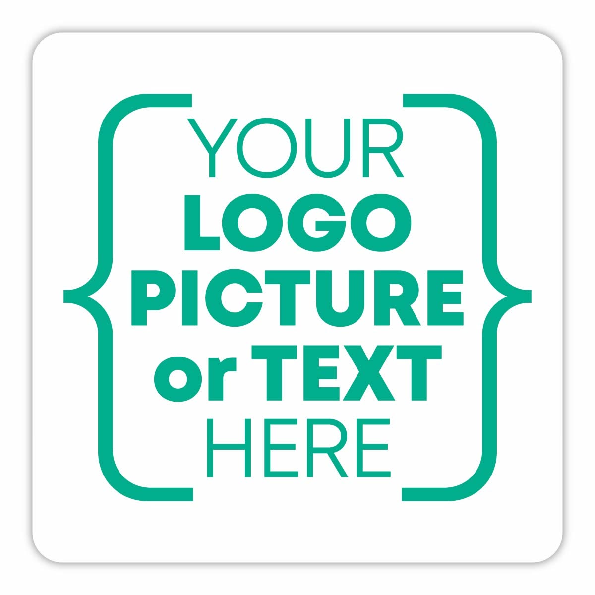 Custom printed square decals
