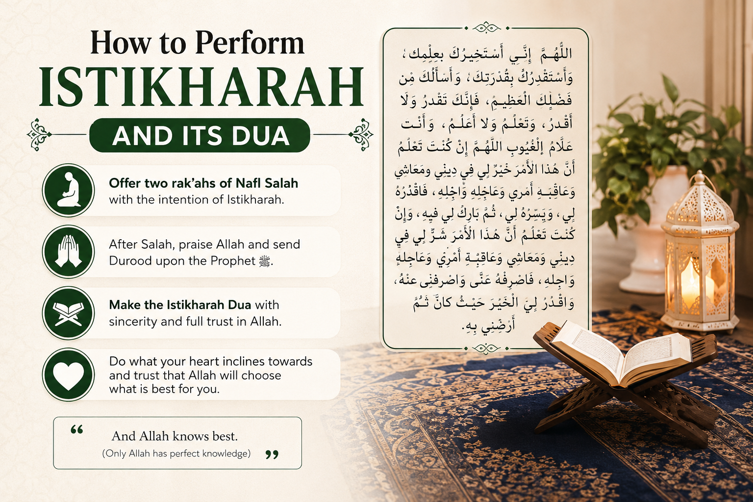 istikhara ki dua