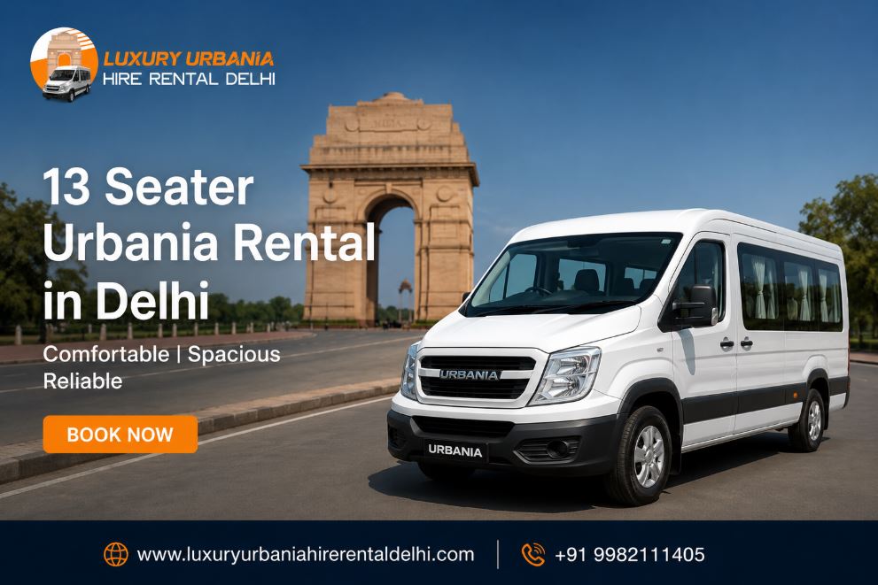 13 Seater Urbania Rental in Delhi