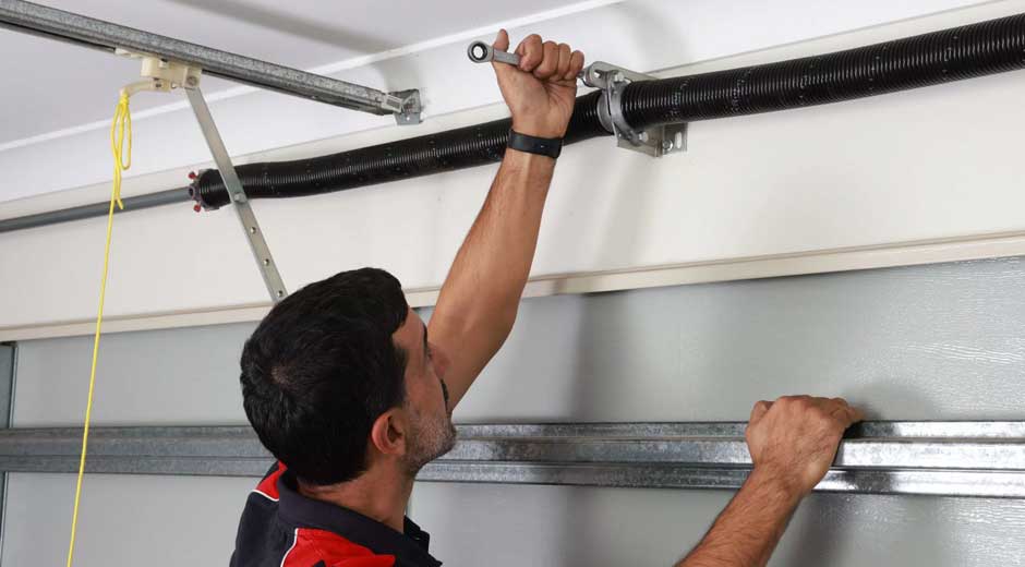 Garage door spring replacement and professional repair service in Menifee, CA