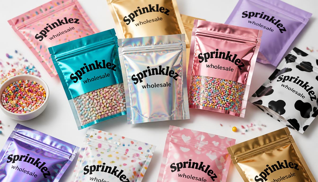 Custom Sprinklez Mylar Bags