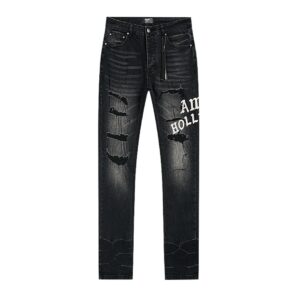 Amiri Appliquè Thrasher Black Jeans