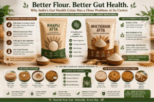 Gut Health Case Khapli Flour Multigrain Atta India