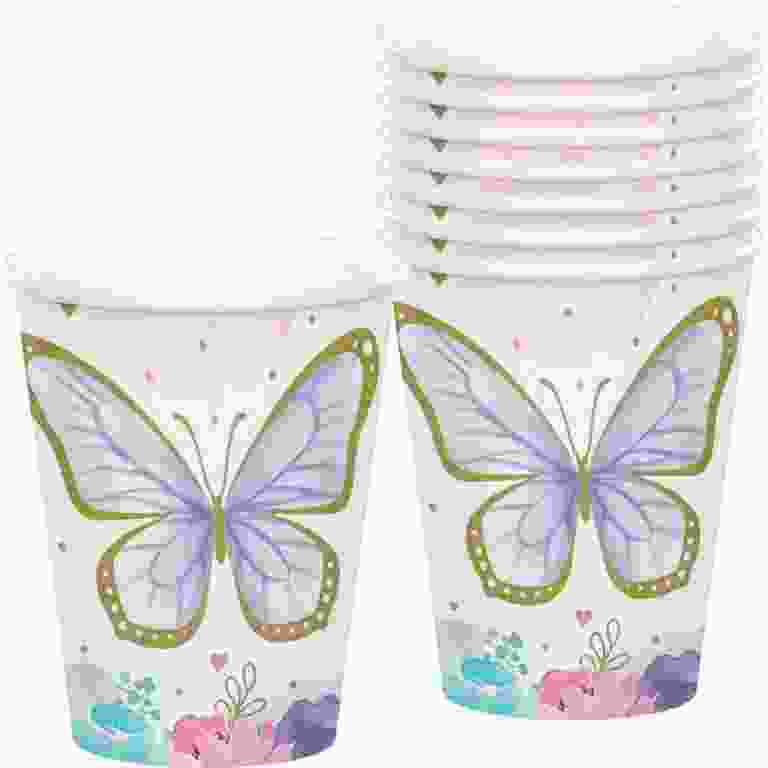 butterfly paper cup