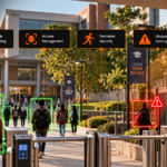 AI Security Analytics Campus Entrance