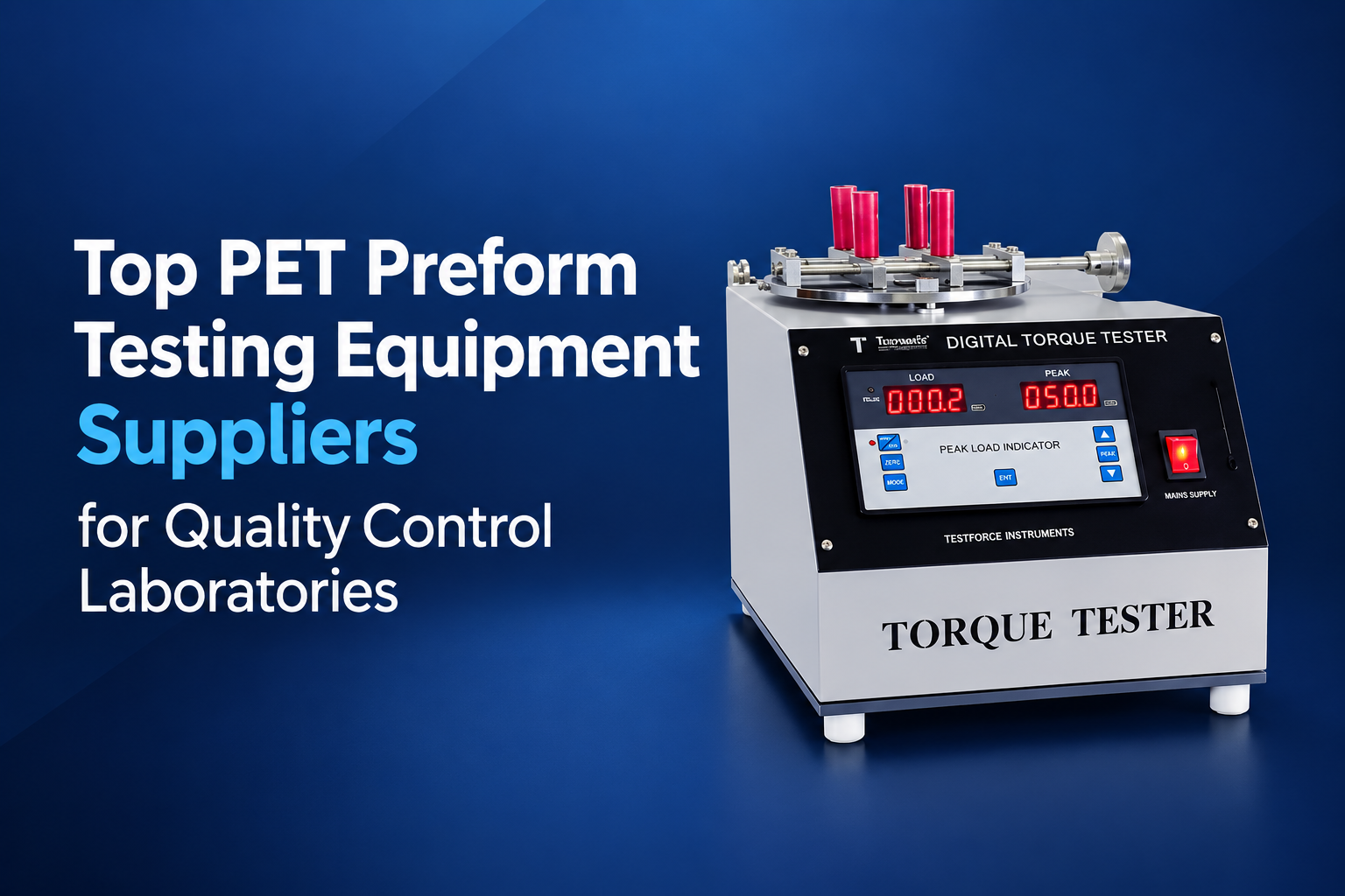 Top PET Preform Testing Equipment Suppliers for Quality Control Laboratories