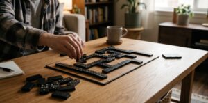 Double Dominoes Solitaire as a Solo Tabletop Puzzle Game