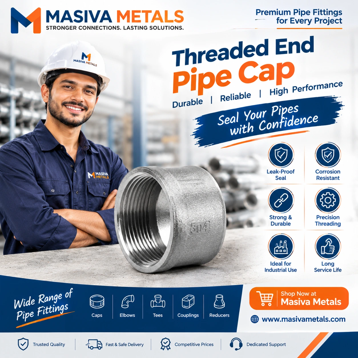 Threaded End Pipe Cap