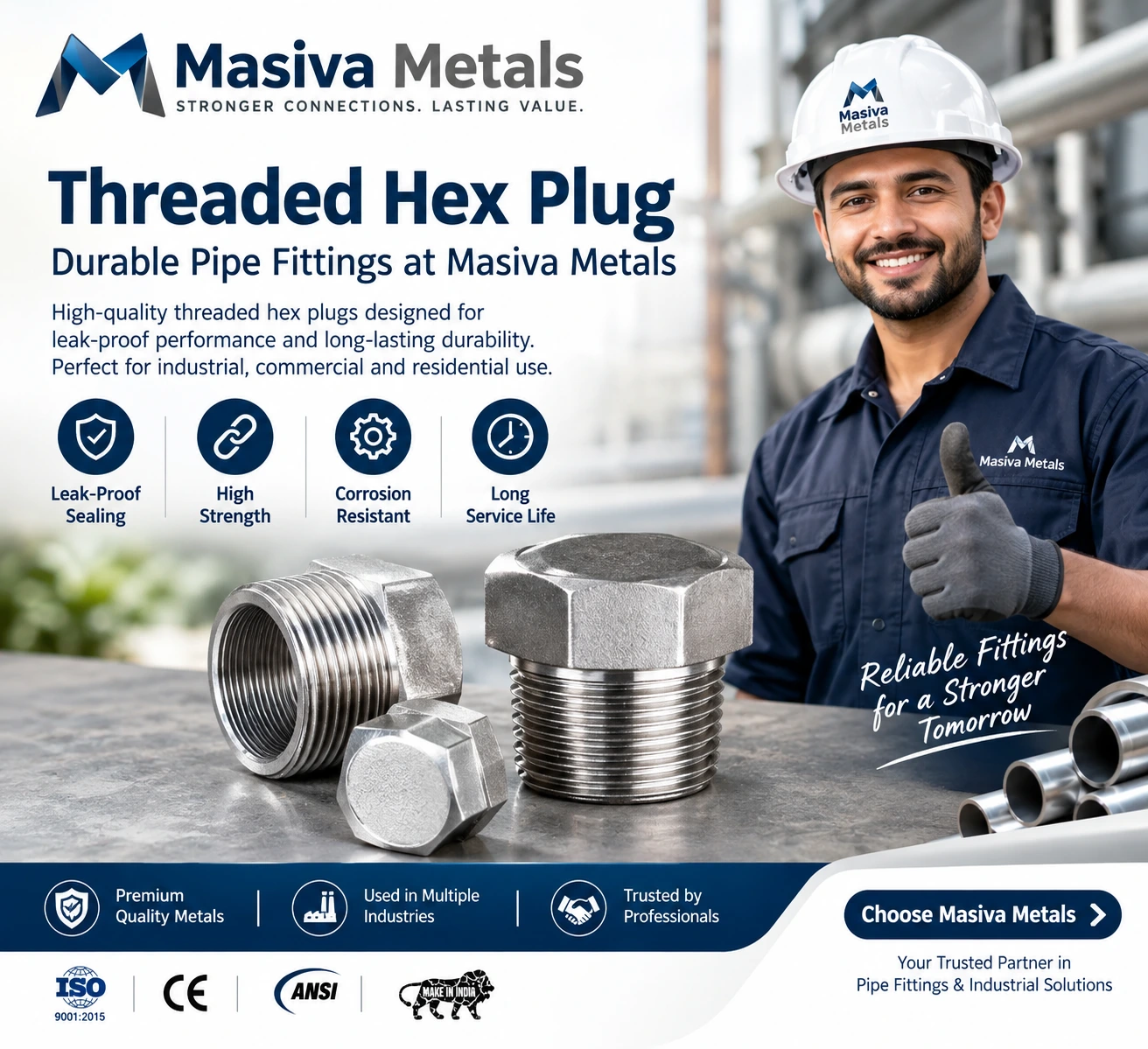 Threaded Hex Plug