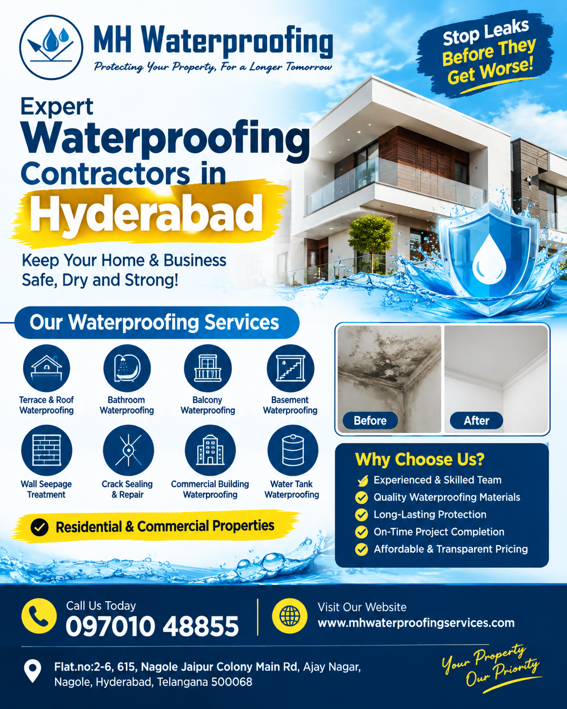 Waterproofing Contractors in Hyderabad